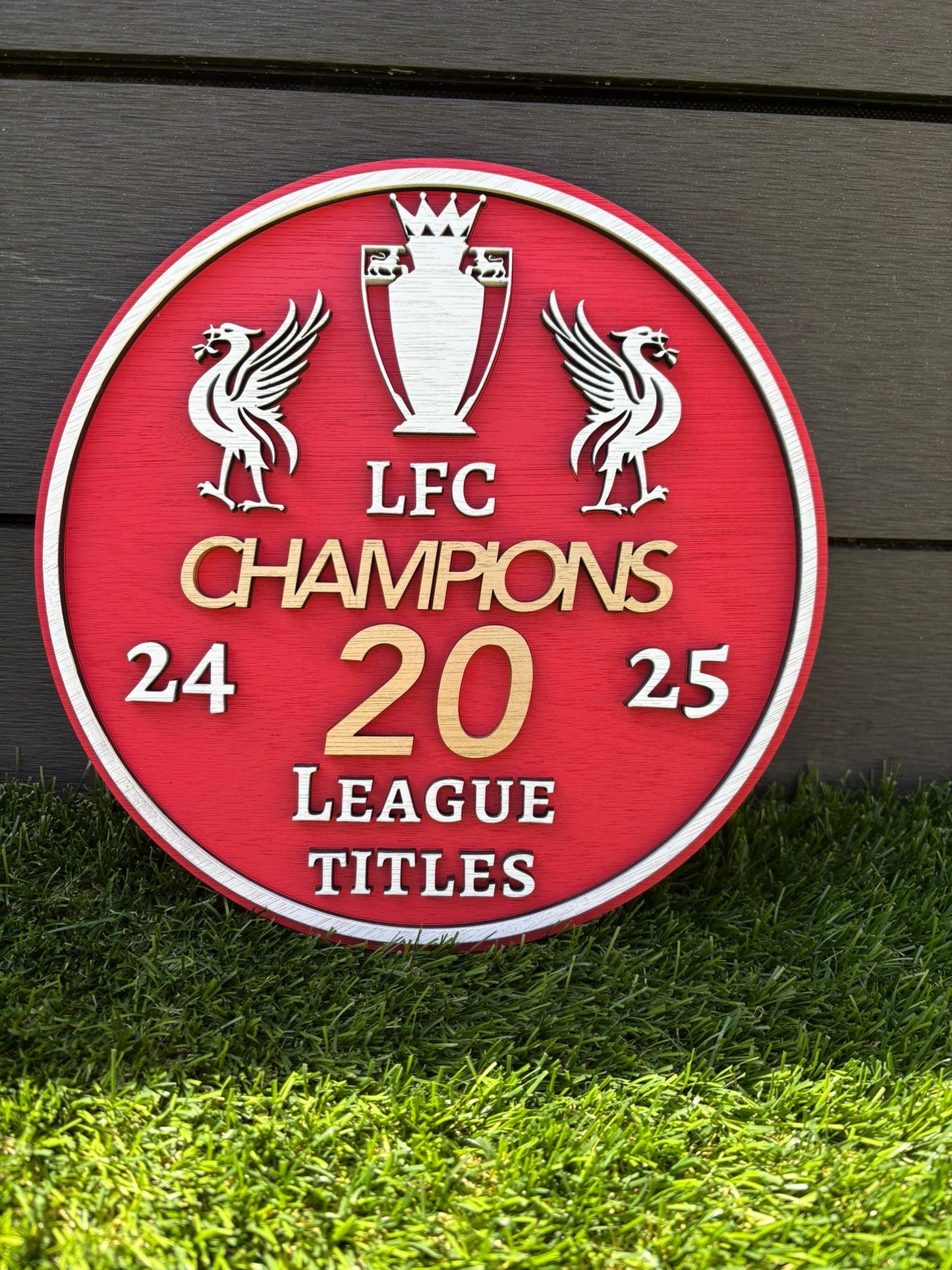 Liverpool winners plaque