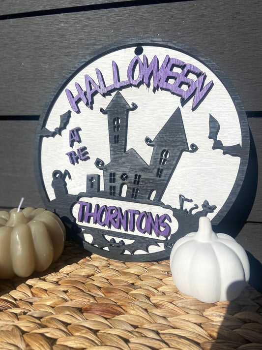 Personalised Haunted House Ornament