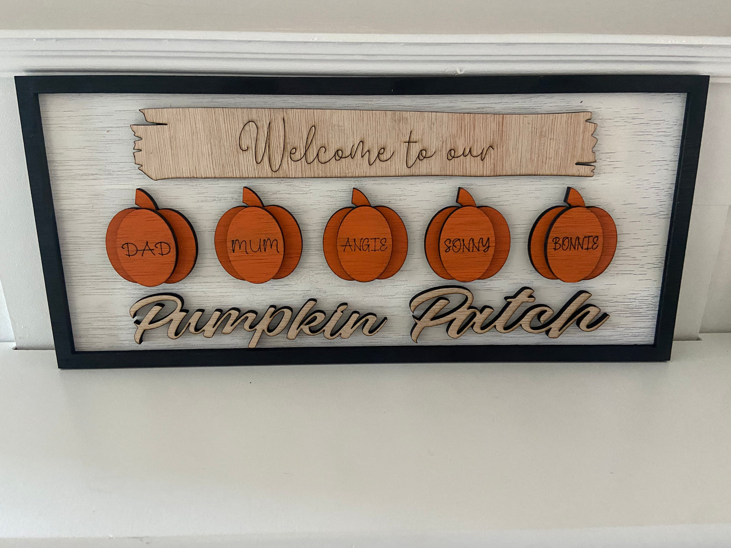 Personalised Pumpkin Patch Frame