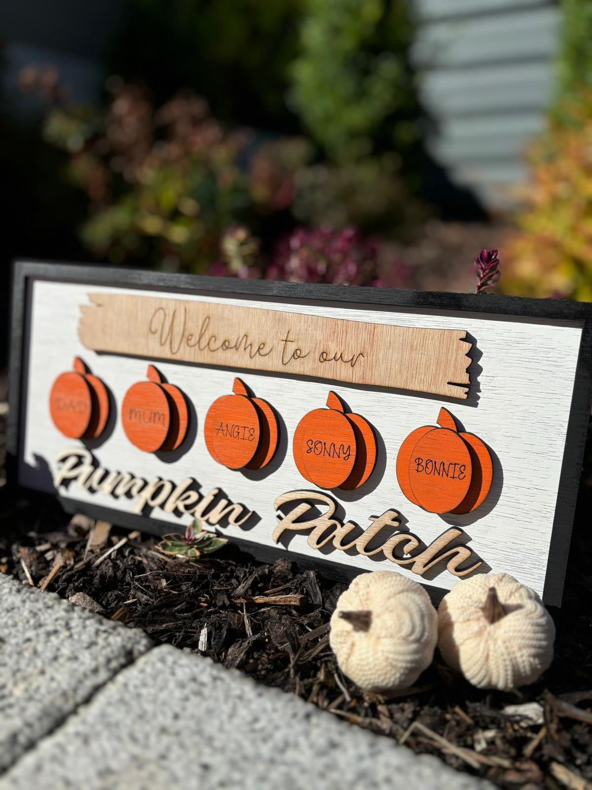 Personalised Pumpkin Patch Frame