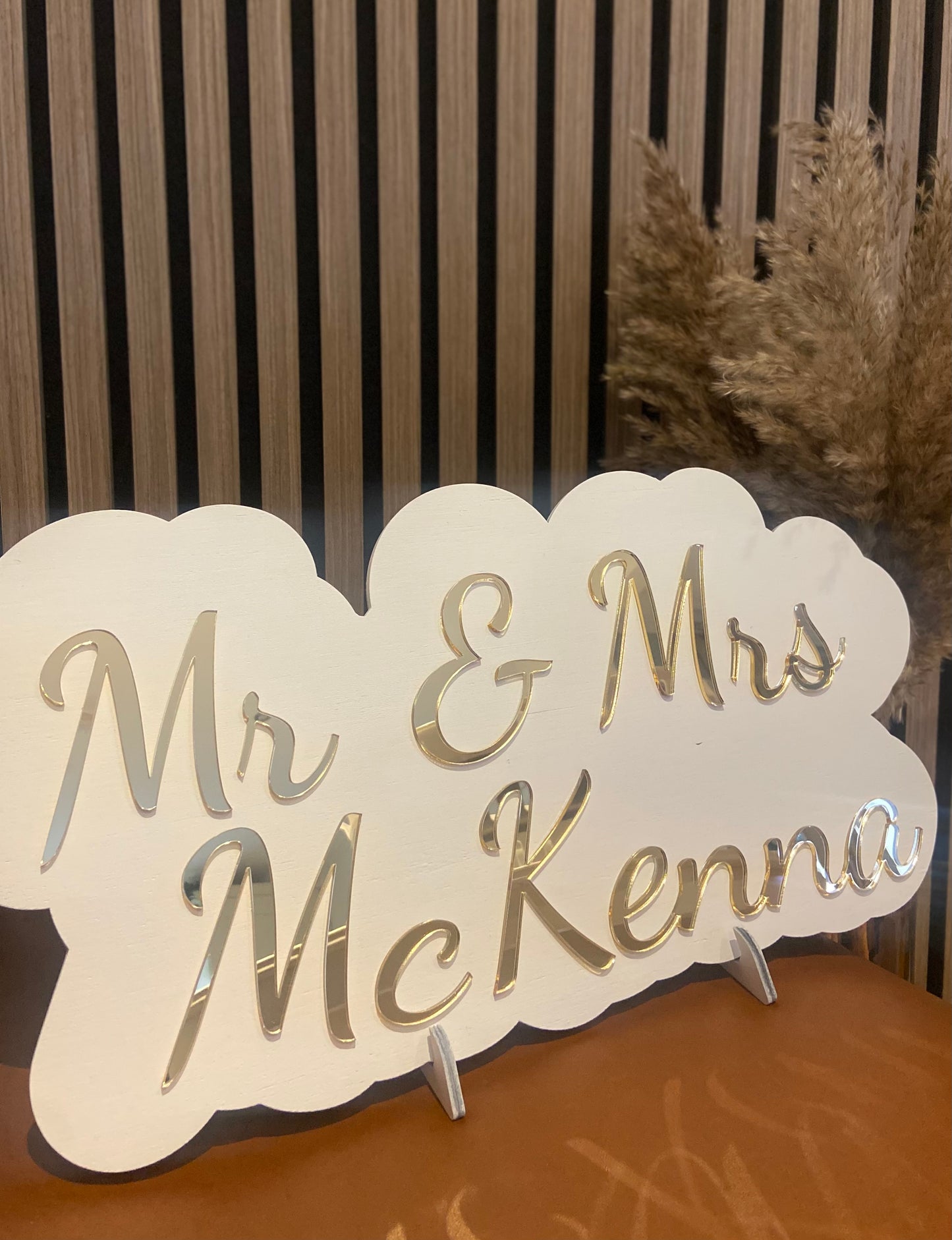 Mr & Mrs Wedding Sign