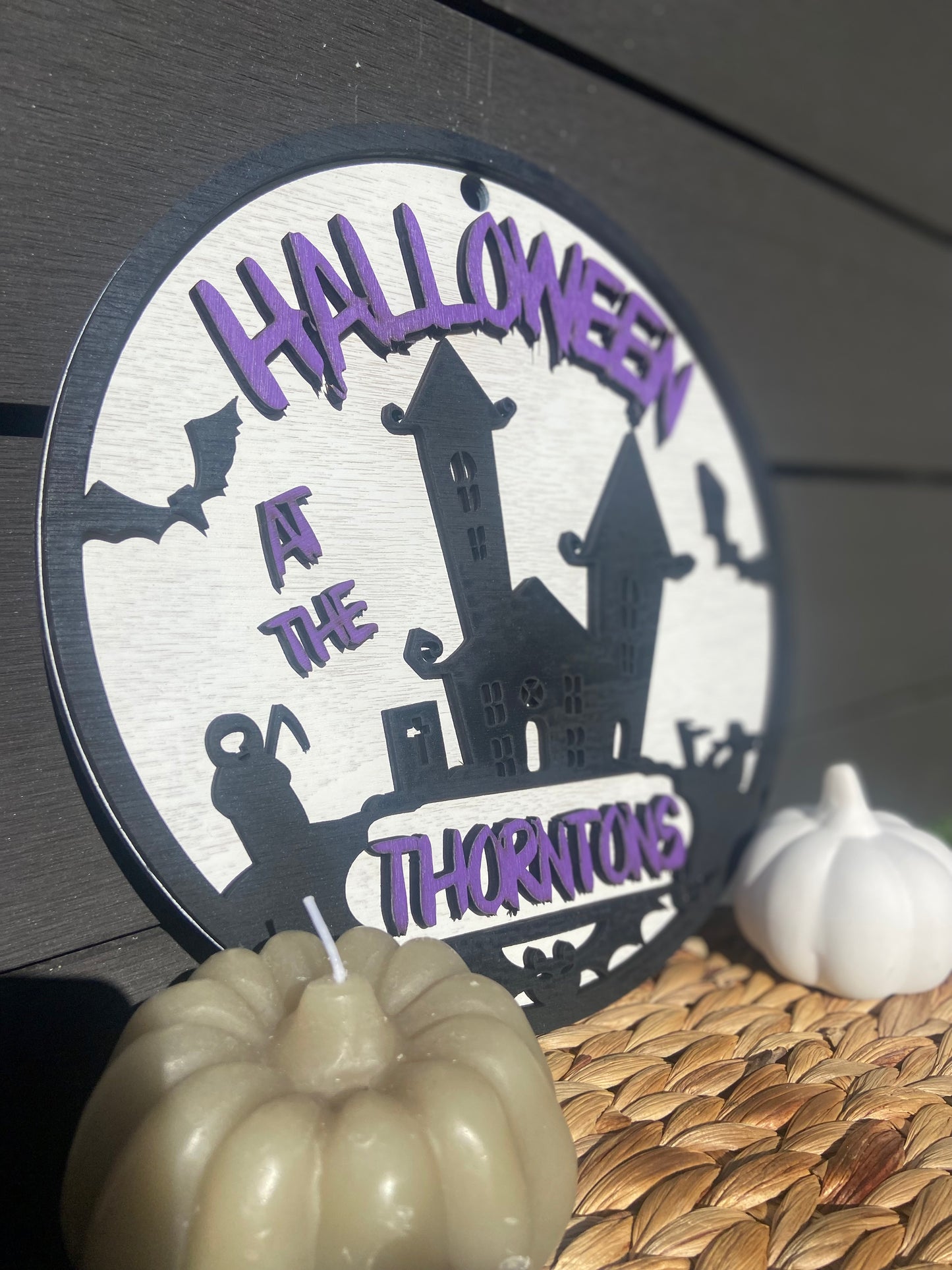 Personalised Haunted House Ornament