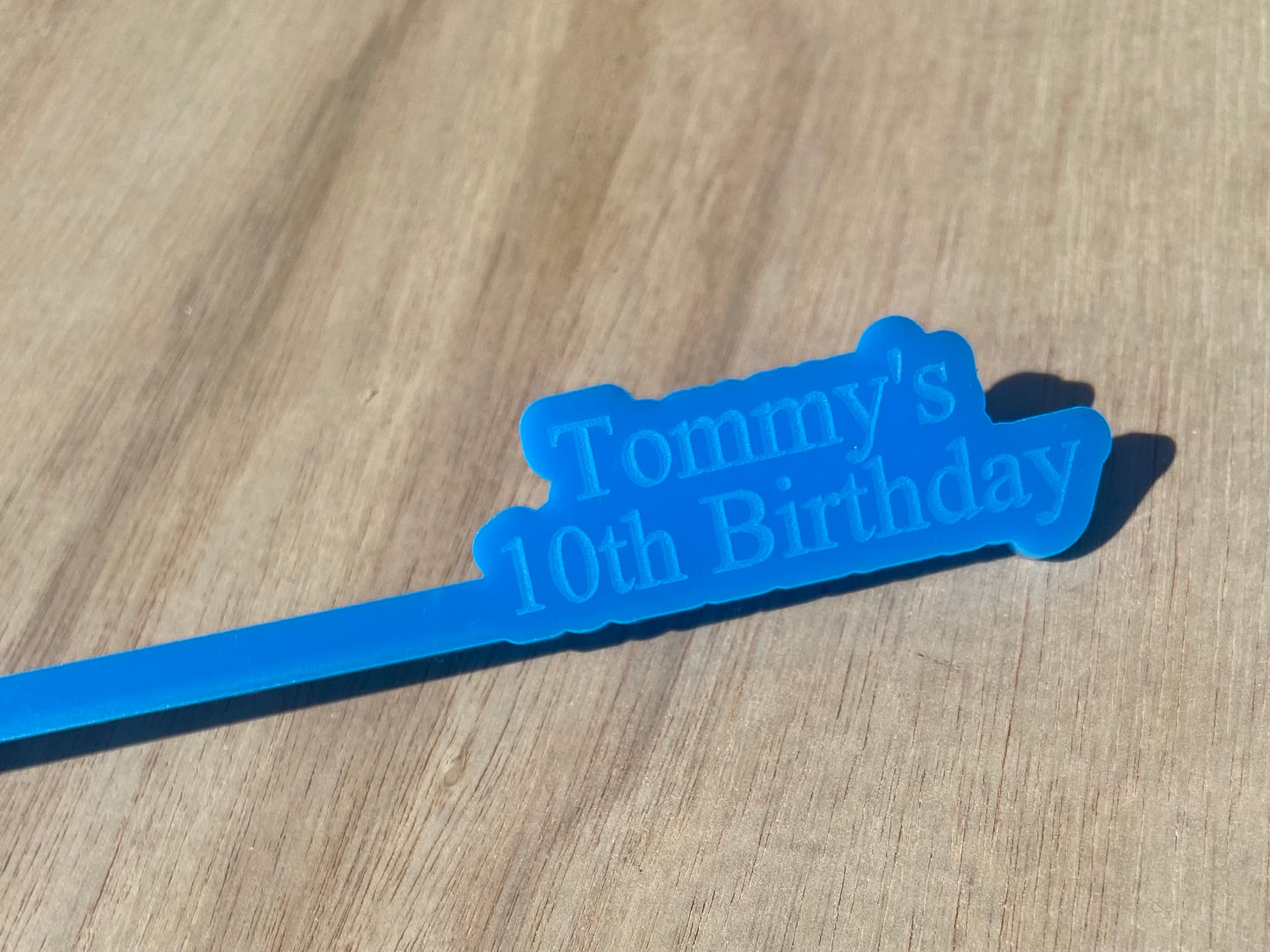 Personalised Acrylic Drink Stirrers