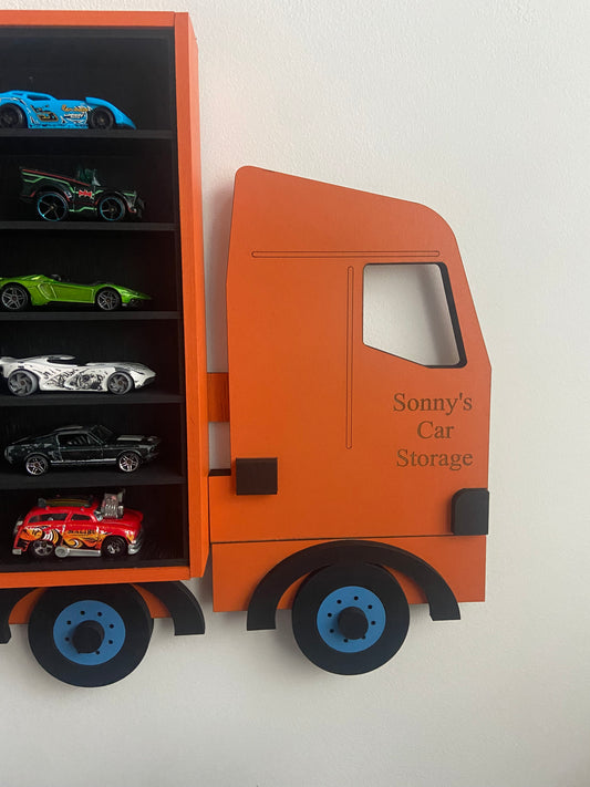 Personalised Truck Storage for toy cars
