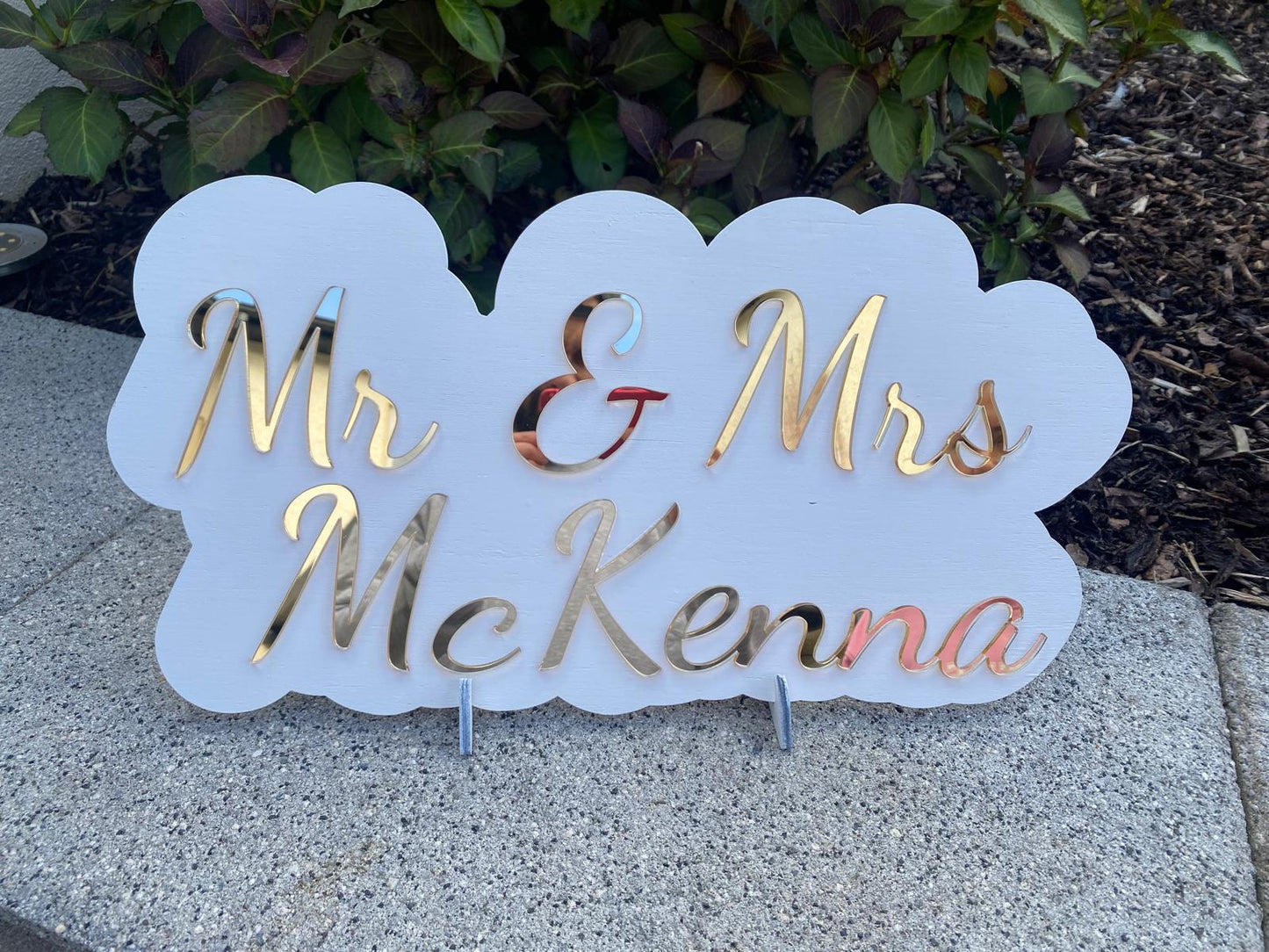 Mr & Mrs Wedding Sign