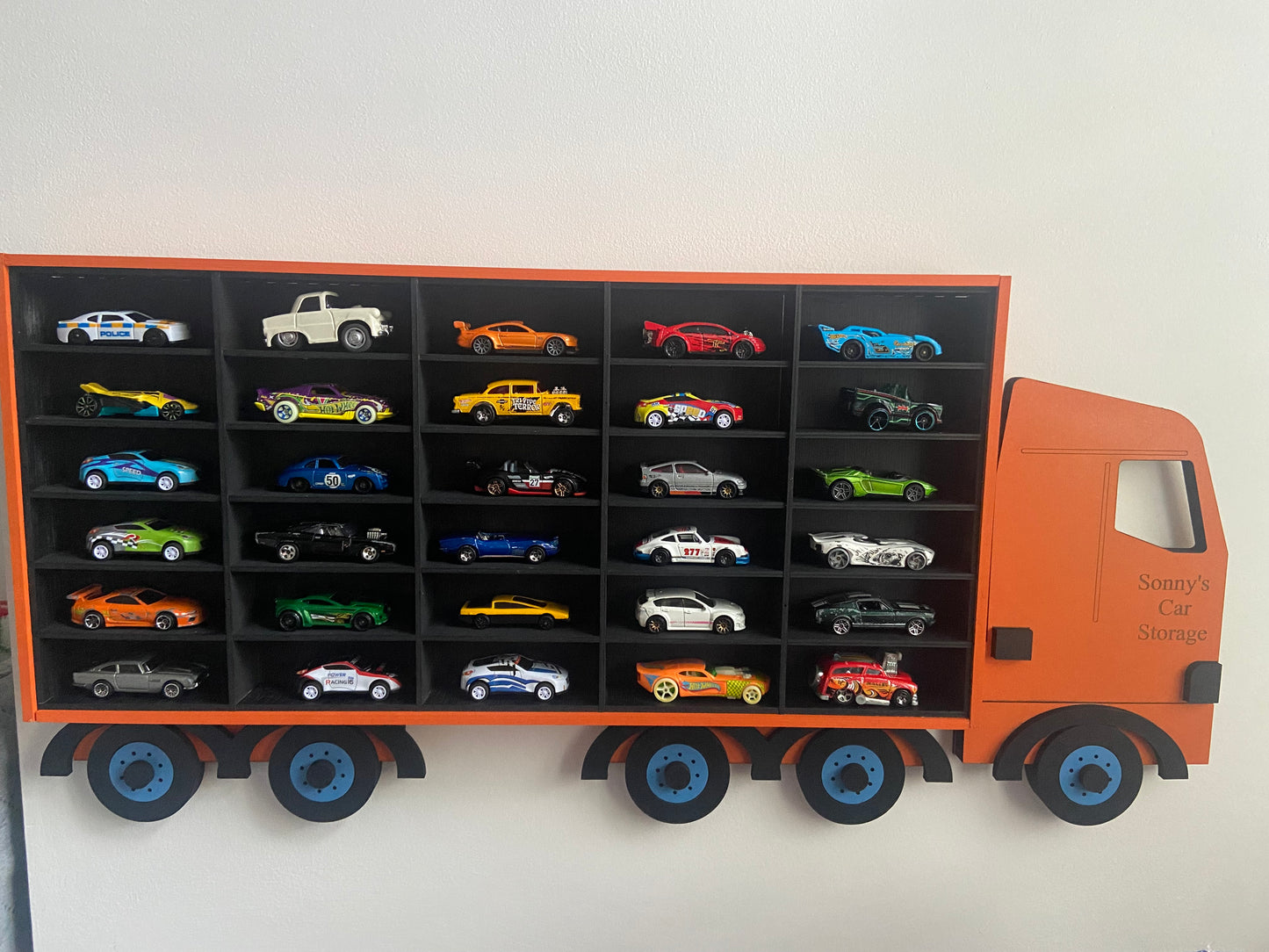 Personalised Truck Storage for toy cars