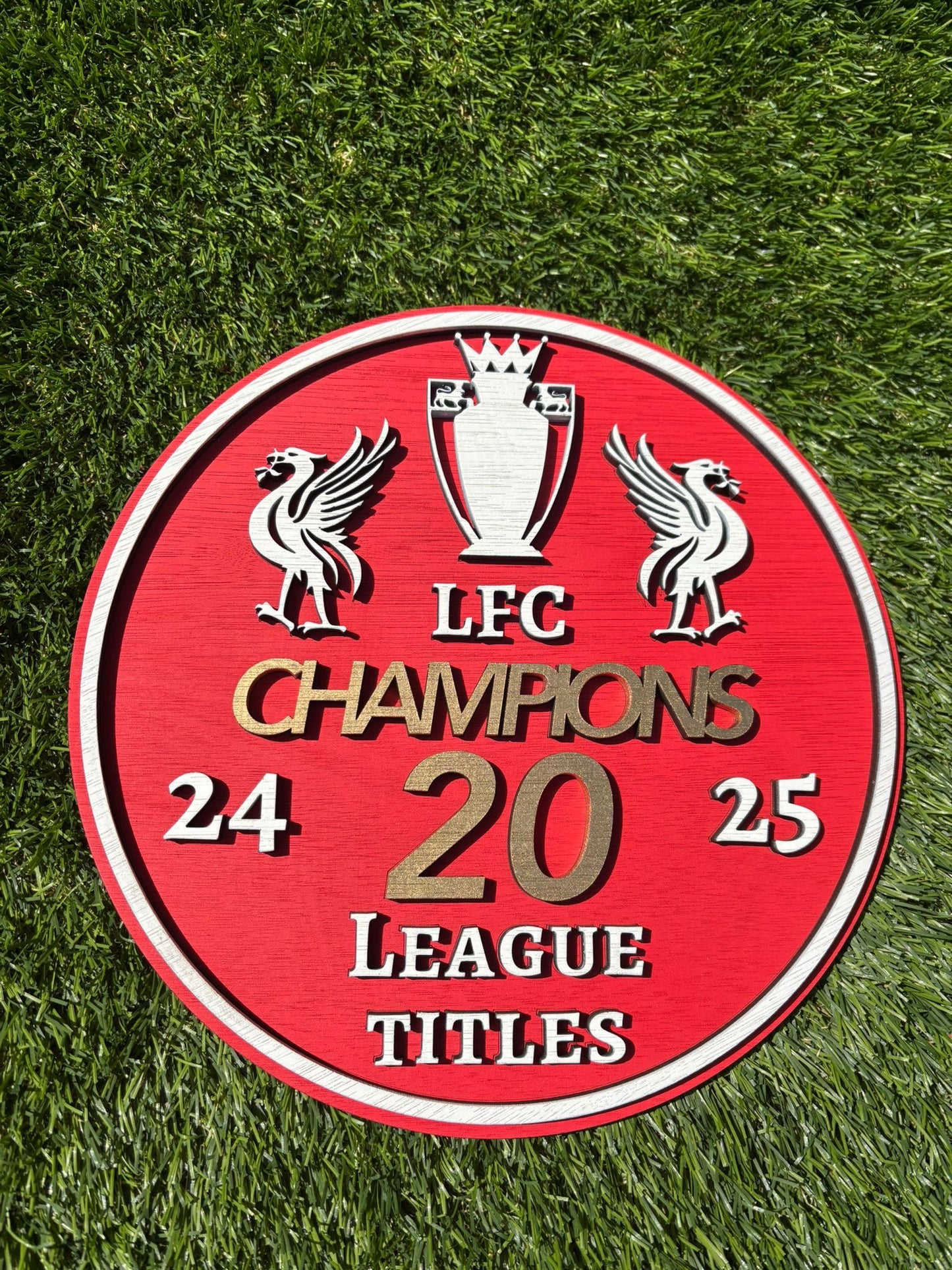 Liverpool winners plaque