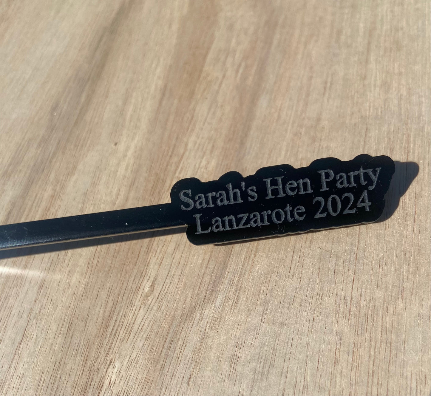 Personalised Acrylic Drink Stirrers