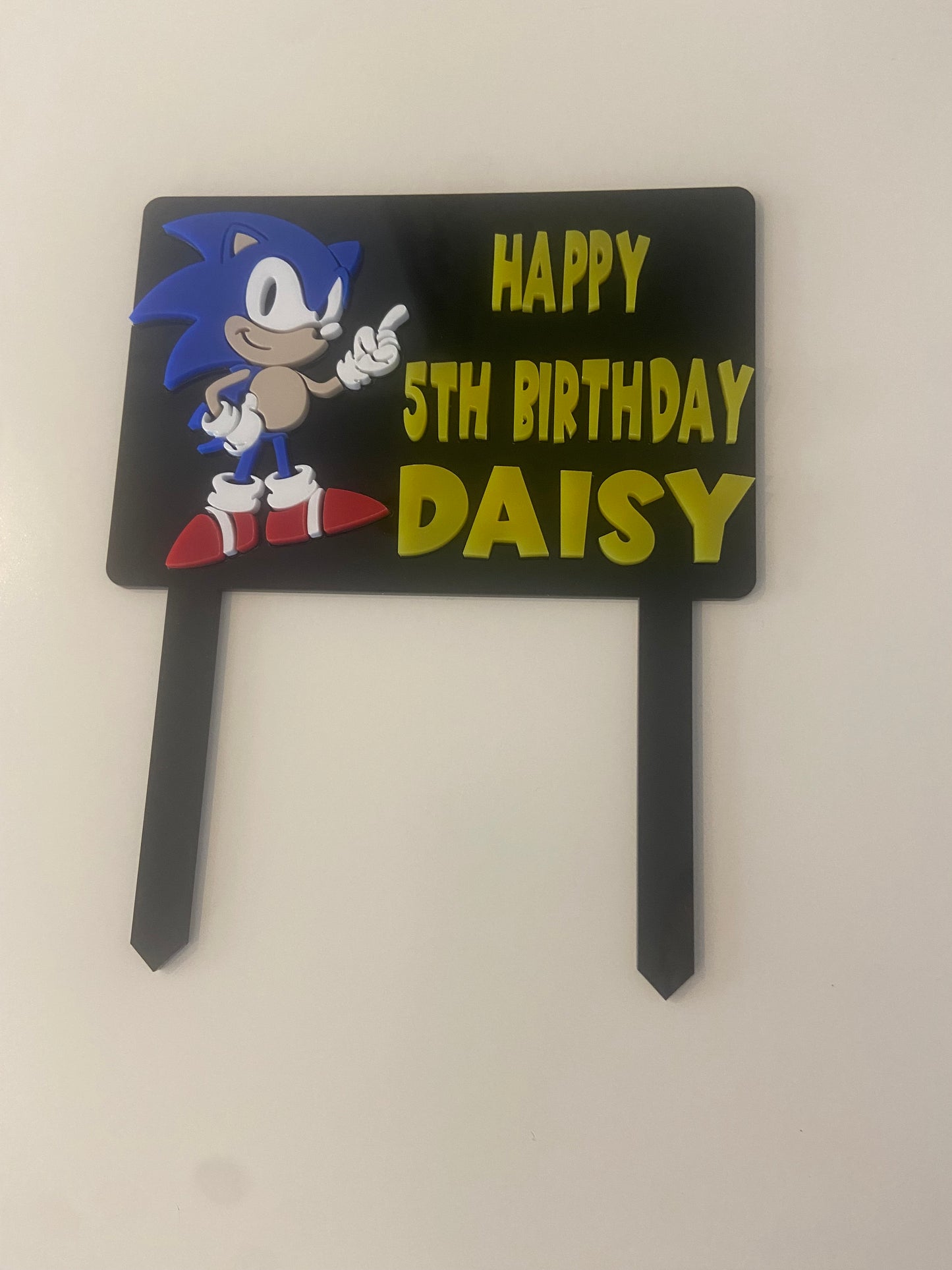 Sonic The Hedgehog Cake Topper