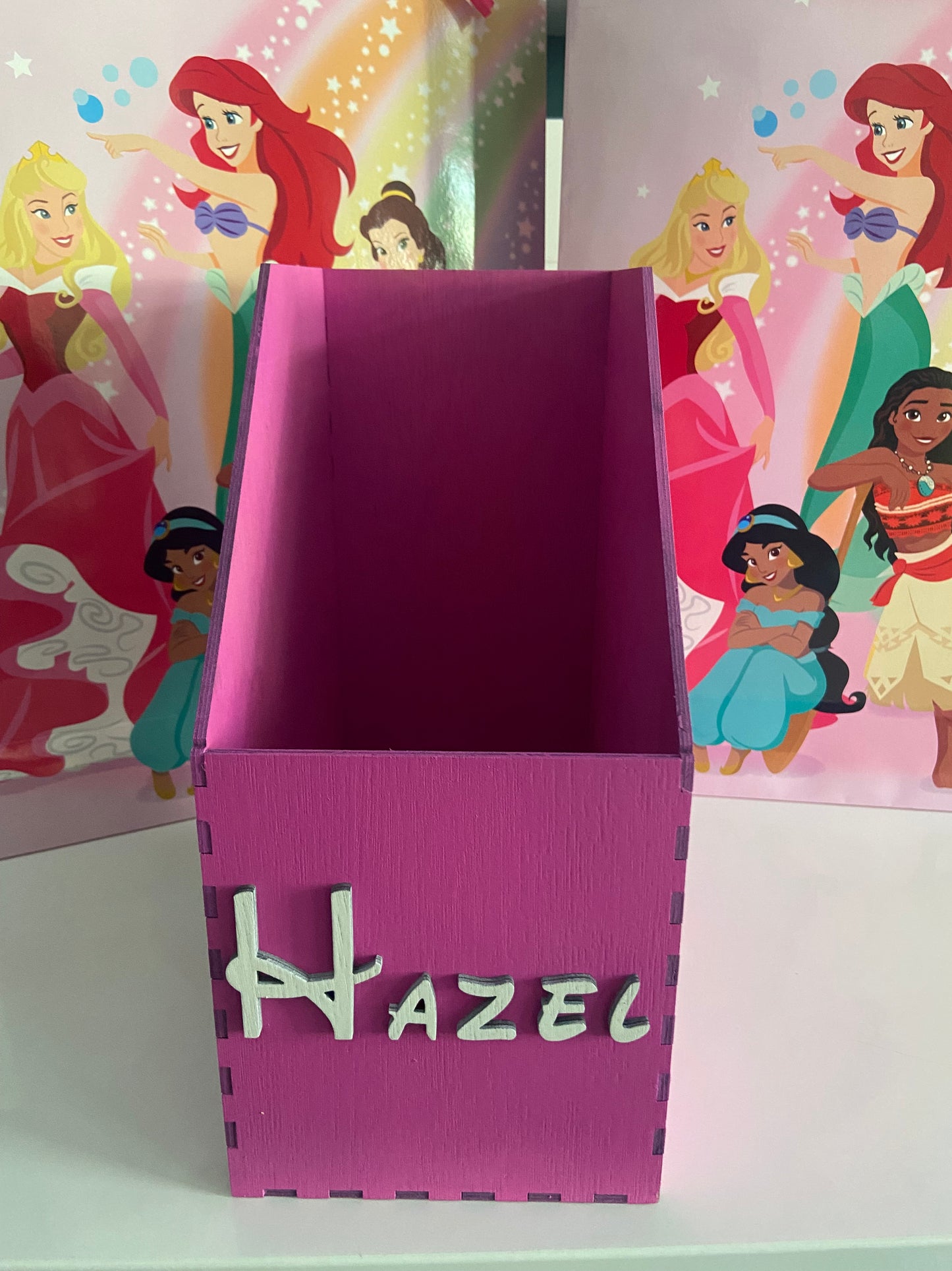 Personalised Disney Princess Colouring Book Holder