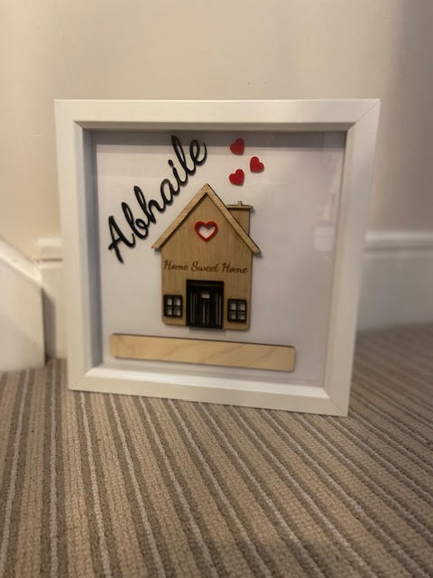 New Home White Box Frame