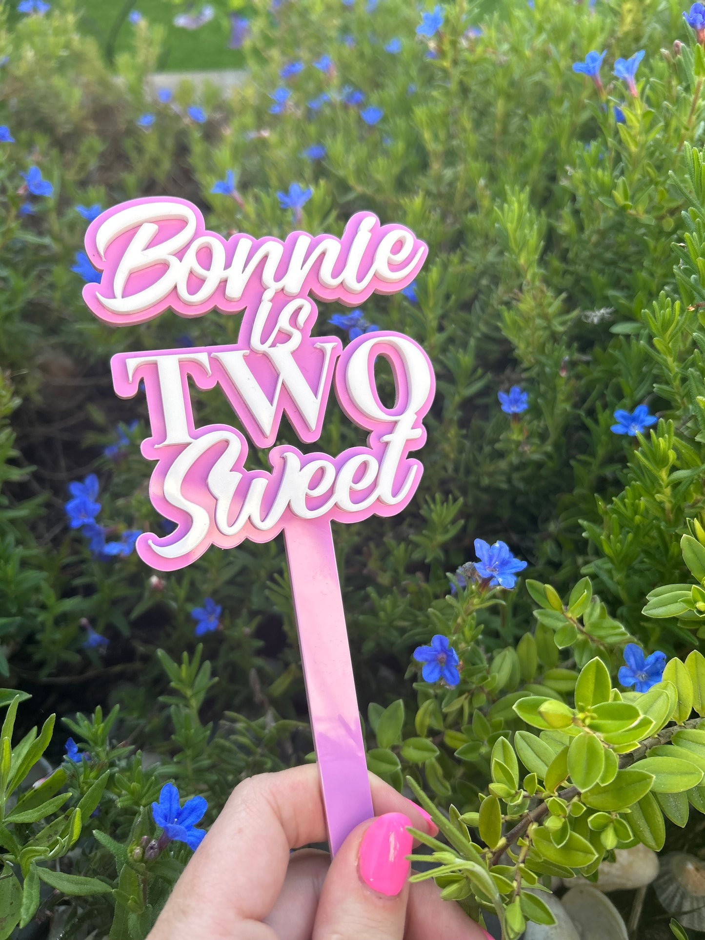 Two sweet cake topper