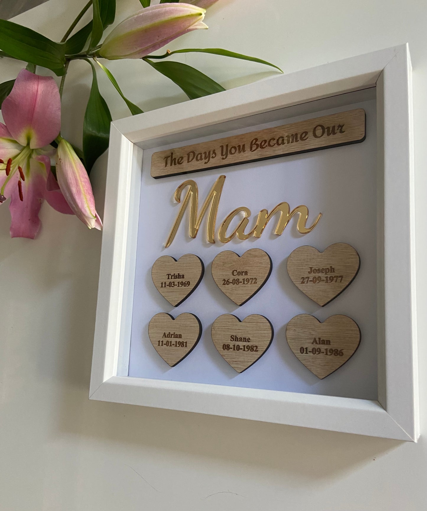 Personalised Mum box frame